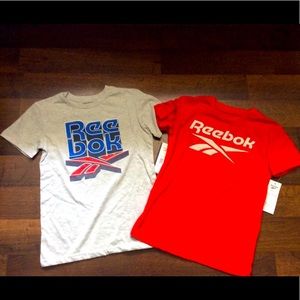 Reebok NWT Boys Size 7 T-shirts gray red sports